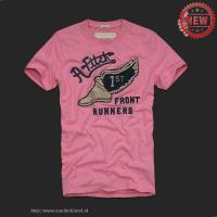 heren abercrombie and fitch korte tees 1st front runners lichtrood Temperament q7wel475